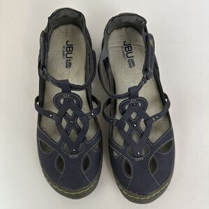 JBU by JAMBU Sydney Women's Sandal Blue-Gray Size 9 Memory Foam Comfort S1